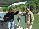 Fishing from the dock at Cherokee Village Resort