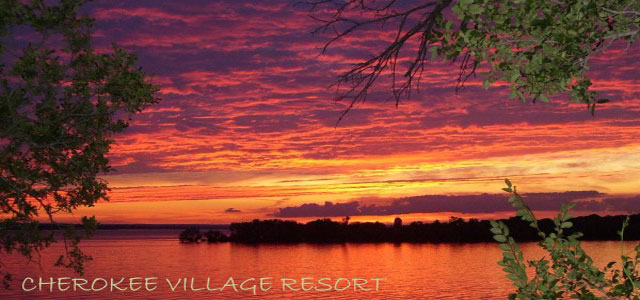 Sunset at Cherokee Village Resort